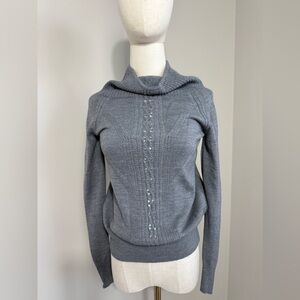 Gray women’s moch sweater size small